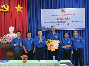 Lễ ra mắt Chi đoàn cơ sở Ban Quản lý dự án đầu tư xây dựng tỉnh Tây Ninh, nhiệm kỳ 2025-2027