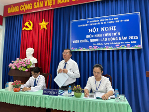 Hội nghị Điển hình tiên tiến và Hội nghị viên chức, người lao động năm 2025 của Ban Quản lý dự án đầu tư xây dựng tỉnh Tây Ninh